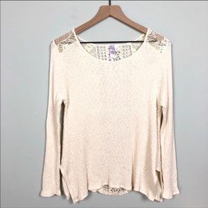 Francesca's Alya | Cream Knit Sweater